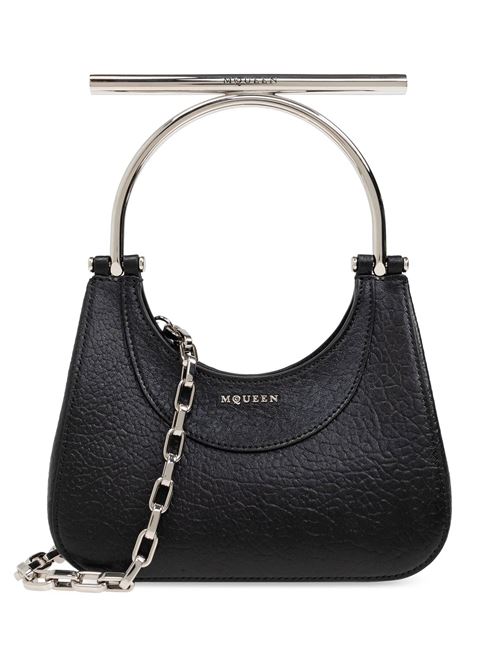 Borsa Mini T-bar da Donna in Nero Alexander McQueen | 8035251VDBB1000